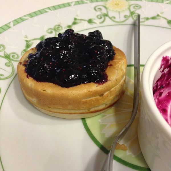 自製藍莓醬汁：蔡宜娟 一起做