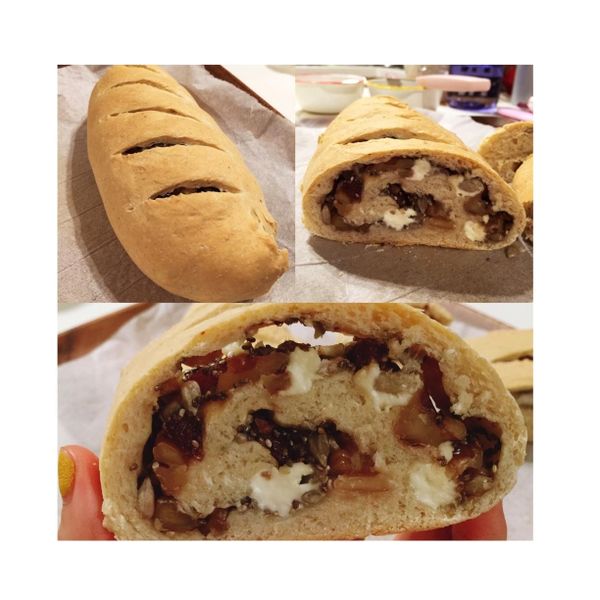 堅果乳酪麵包：Tiffany  一起做