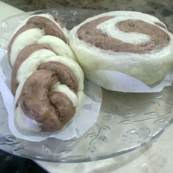 可可雙色饅頭：*Winnie* 一起做