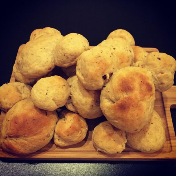 穀片牛奶優格小餐包：Sharon Chen 一起做