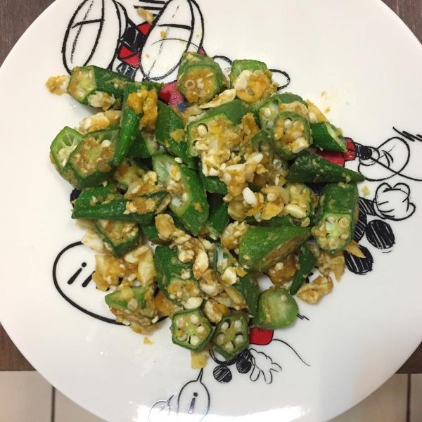 鹹蛋炒秋葵：Page Wu 一起做