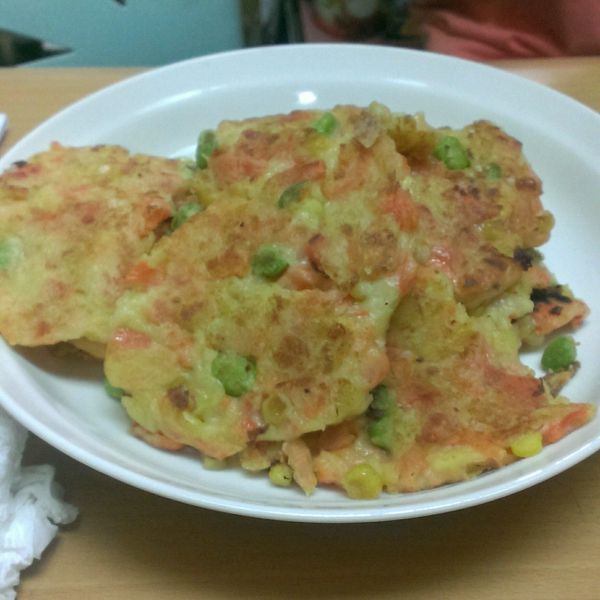 玉米起司煎餅：*Winnie* 一起做