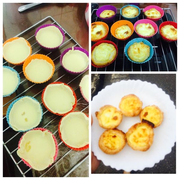 偷呷步葡式蛋塔 : 林佳瑩一起做