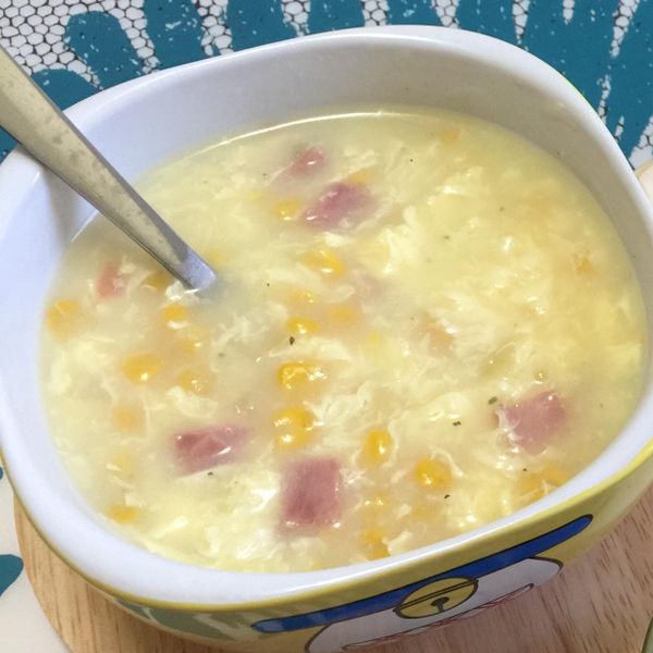 火腿玉米濃湯 : 劉湘妍一起做
