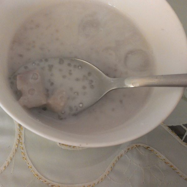 跟著阿基師作西米露--芋頭椰香西米露 : 呂芯樂一起做