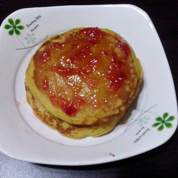 芒果鬆餅：粉萌 一起做