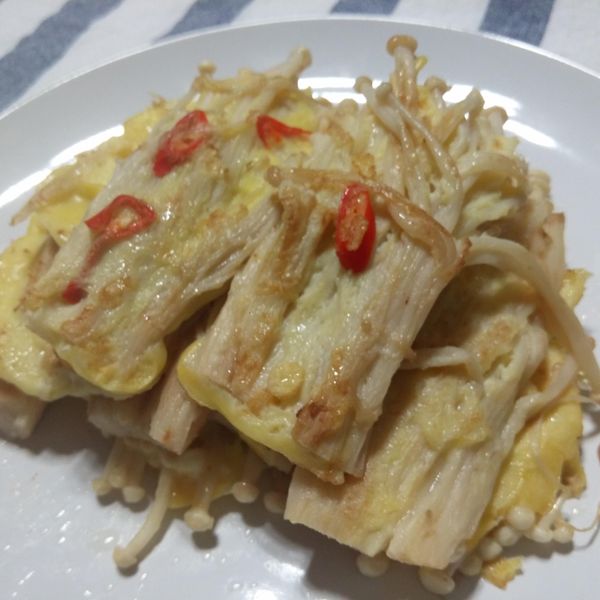 金針菇煎餠 : 嘴饞的小屁孩一起做