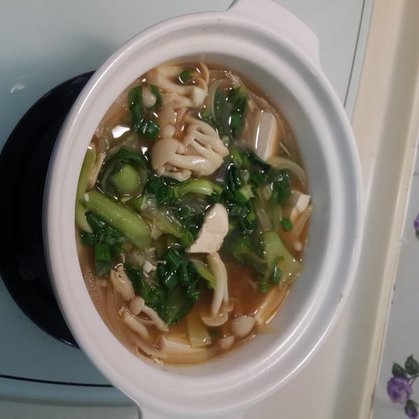 陶燒金針菇豆腐煲(簡單快速料理) : 華華一起做