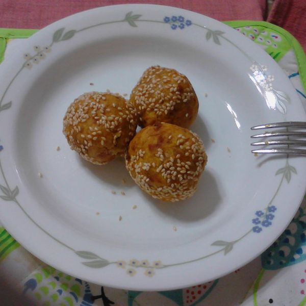 超簡單的-芝麻球：蔡佳容 一起做