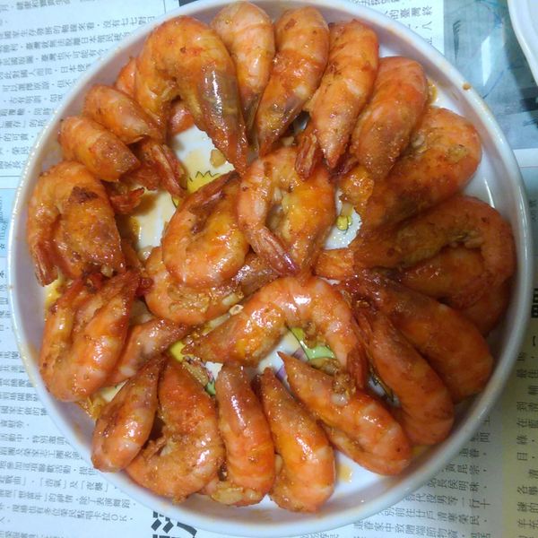 蒜片炒蝦 : 黃家清一起做