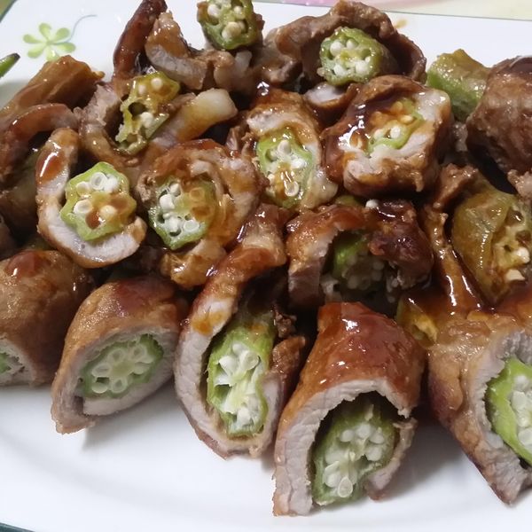 秋葵肉捲 : 莊玉羽一起做