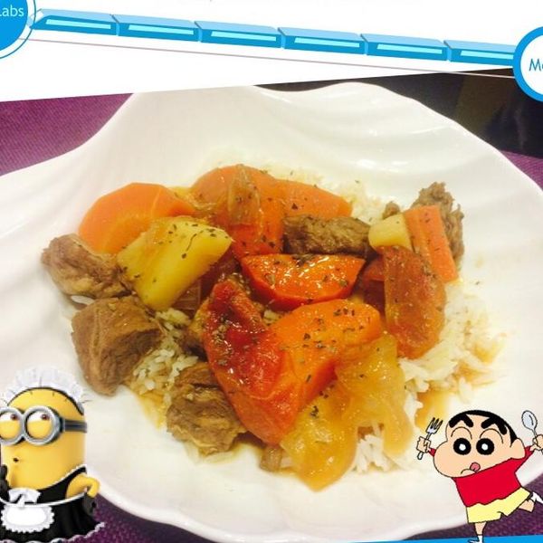 簡易啤酒燉牛肉：江馨媃 一起做