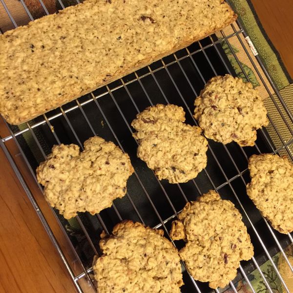 小烤箱做低糖燕麥堅果餅乾(另有大烤箱版) : Cindy Cheng一起做