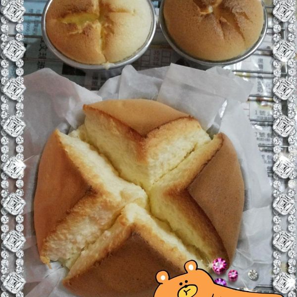 原味戚風蛋糕：哈姆妹 一起做