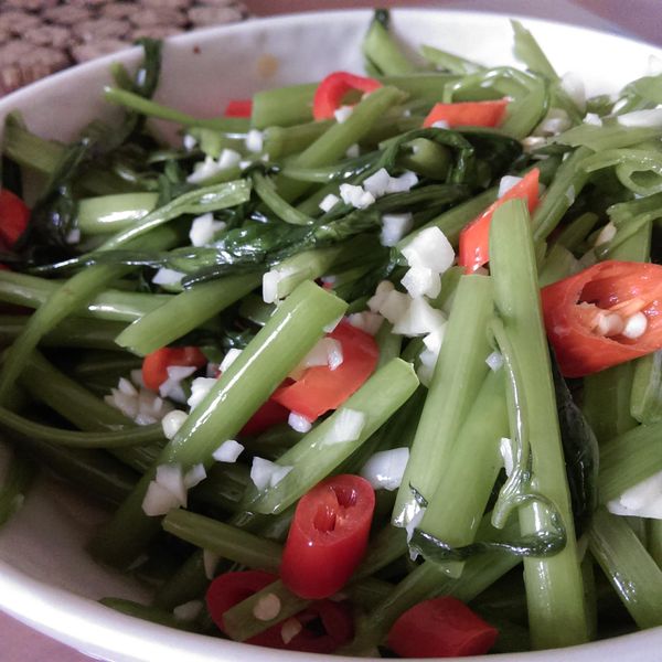 蒜香空心菜：許容妹 一起做