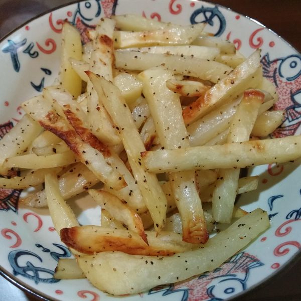 【健康小吃】 烤酥脆薯條 （小秘訣） : 貝小漢一起做