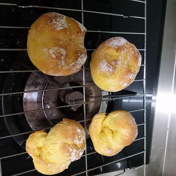 湯種南瓜麵包：黃靖珺 一起做