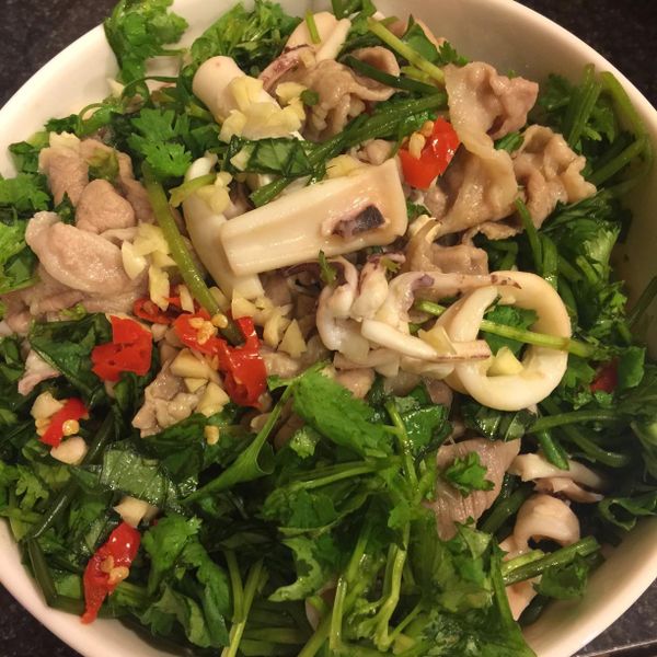 泰式涼拌梅花豬肉片（淬釀開運年菜） : Sasa Lin一起做