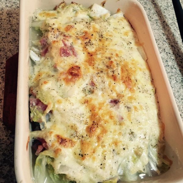 焗烤奶油白菜：T30018 一起做