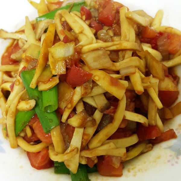 蕃茄燒杏鮑菇 : Zhen Yi Wang一起做