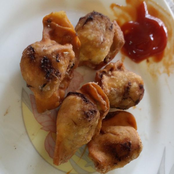 炸水餃～「爆漿了～」：阿阿 一起做