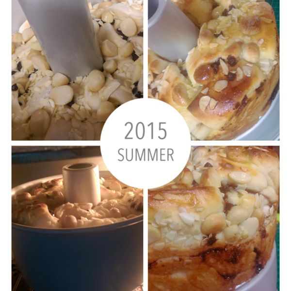 戚風模烤的手撕煉乳奶油吐司❤!!!：林 もも 一起做