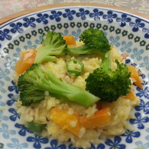 培根南瓜燉飯(4人份) : 黃玉鈴一起做