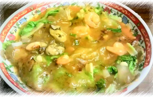 【得意的一天橄欖油】傳統小吃～蚵仔（蝦仁）煎 : Vivian Pan一起做