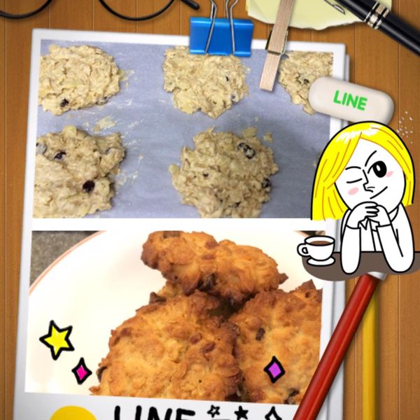 蜂蜜杏仁燕麥餅乾 : Janice Chang一起做