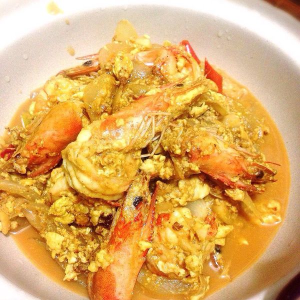 泰式咖哩蝦 : Chi-En  Lee一起做