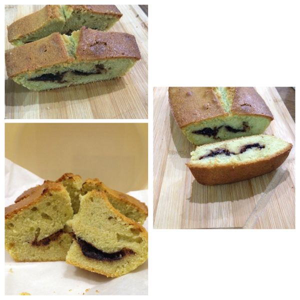 抹茶白巧克力法式磅蛋糕：Candy  FU 一起做