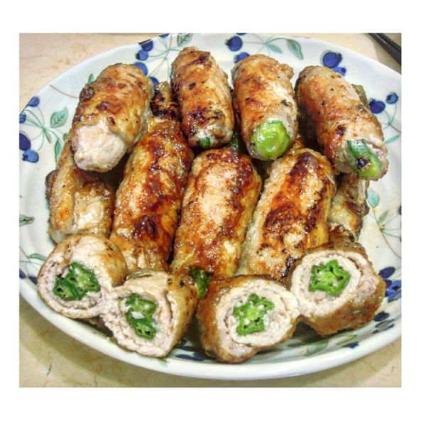 秋葵肉捲 : 陳玟涵一起做