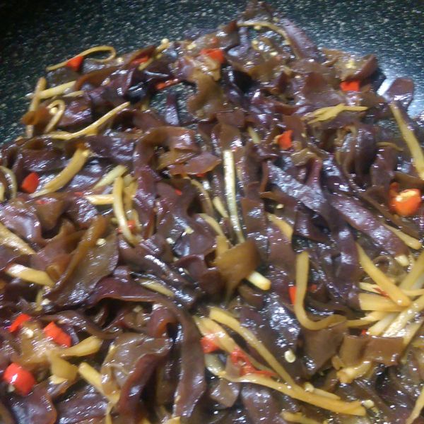 黑木耳辣炒豆干絲．柯媽媽の植物燕窩：許羽馨 一起做