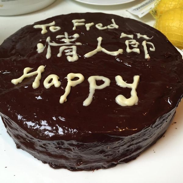 巧克力蛋糕 : Via Cheng一起做