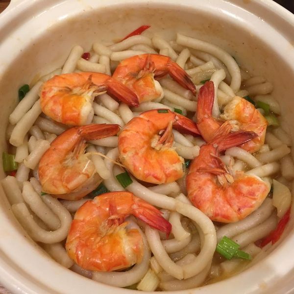 蒜蓉鮮蝦烏龍麵(家庭版)：Christine Chao 一起做