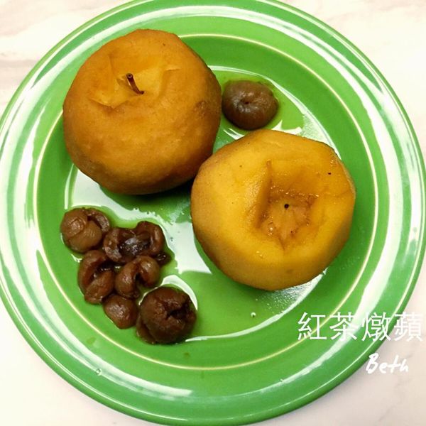 玫瑰紅茶燉蘋果 【健康甜點】：Beth 一起做