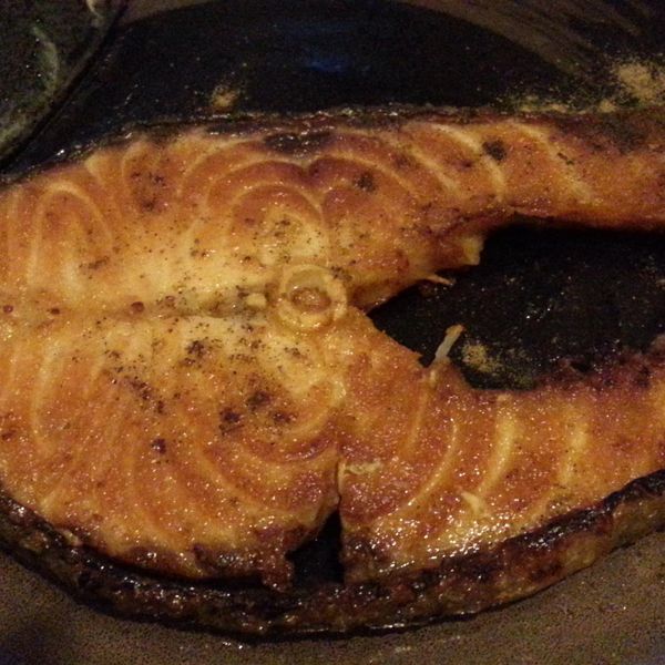 ♥我的手作料理♥ 香煎黑胡椒鮭魚：蔡蔡 一起做