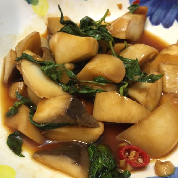 塔香杏鮑菇 : 毛廚👩🏻‍🍳一起做