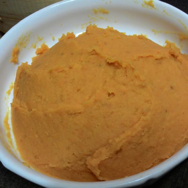 地瓜餡：張嘉真 一起做