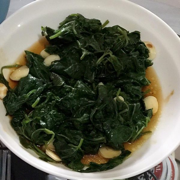 家常菜-地瓜葉【飲食革命】 : Tina Cheng一起做