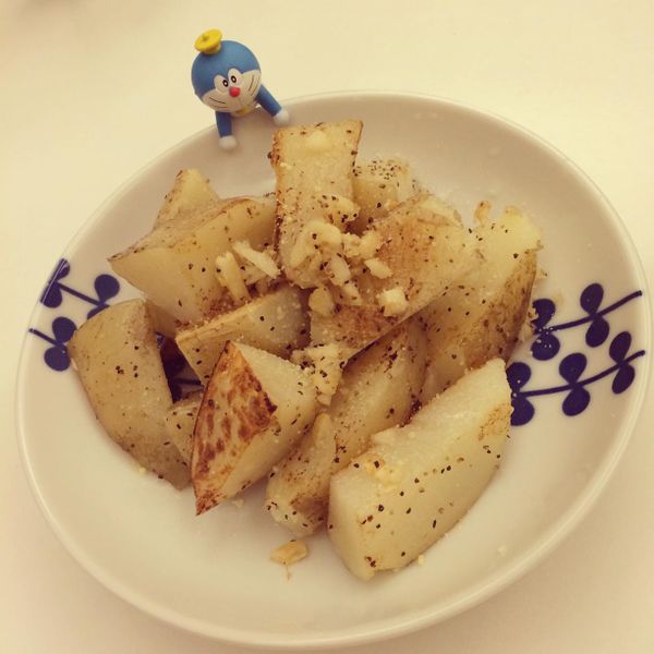 蒜香起司馬鈴薯 : Guan一起做