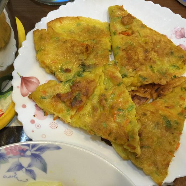 微鹹香菜南瓜餅：Imuder 一起做