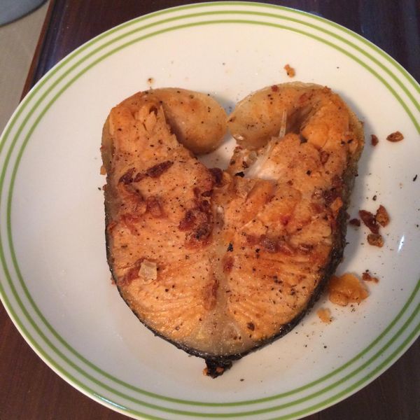 ♥我的手作料理♥ 香煎黑胡椒鮭魚：Mina Chen 一起做