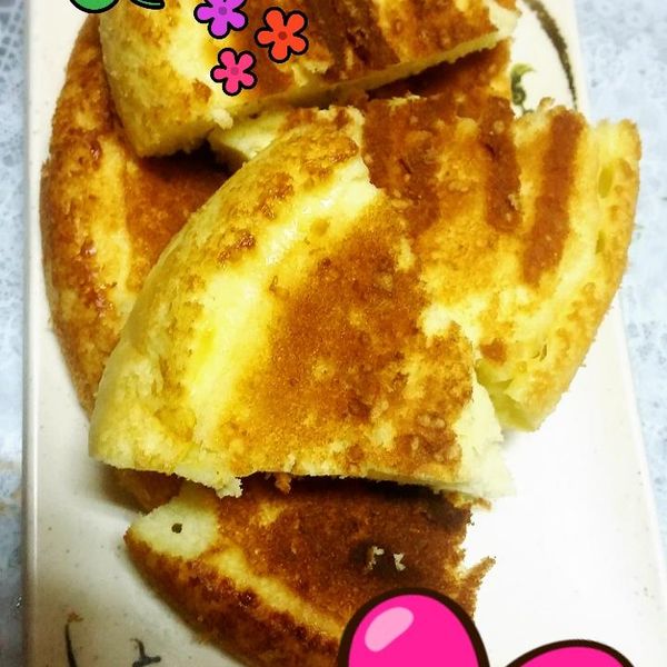 【電子鍋】古早味海綿蛋糕 : 嘎嘎一起做