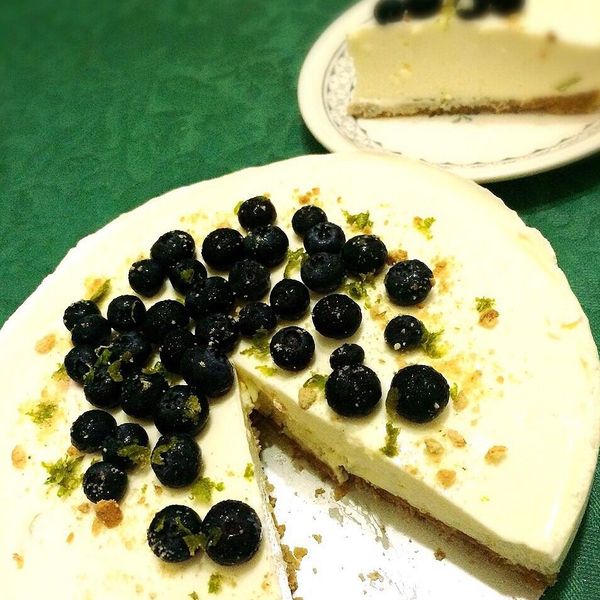 檸香莓果生乳酪蛋糕(免烤箱）：Ellie Chien 一起做