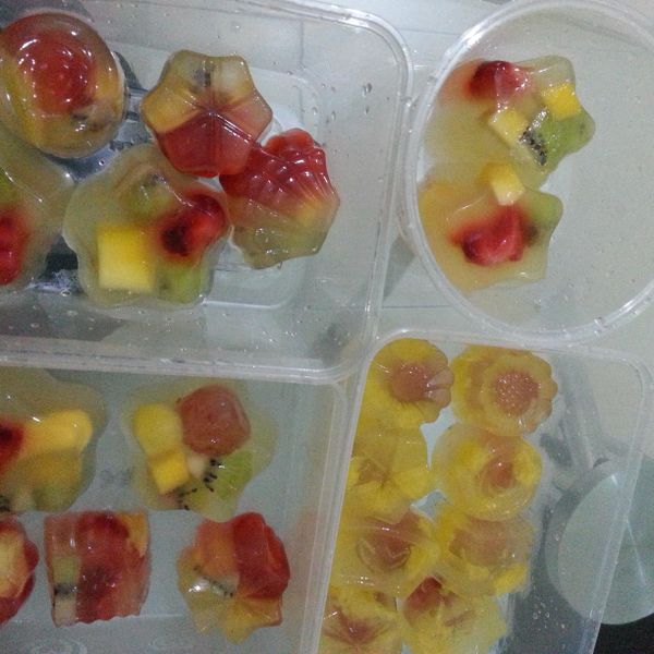 什錦水果凍：yoke 一起做
