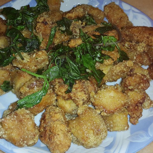 香蒜咖哩鹹酥雞：Vicky C 一起做