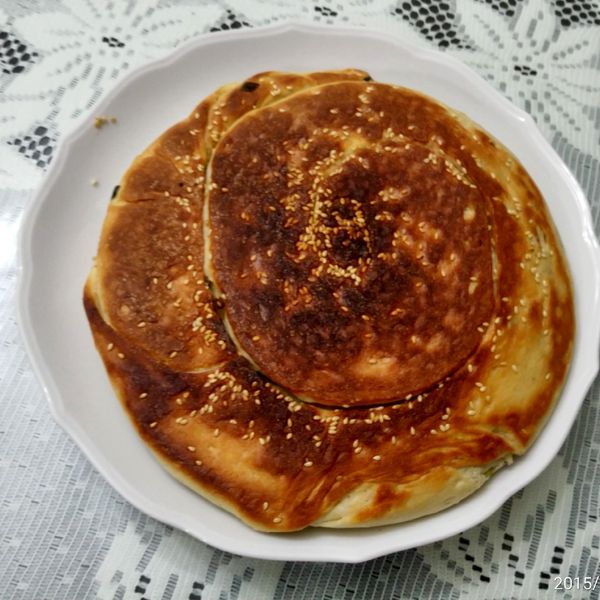 芝麻蔥花大餅 : 江筱筑一起做