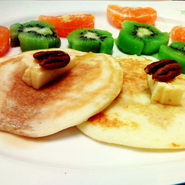 [肥丁手工坊] 熱香餅 ~ 無泡打粉 ( 低脂、無負擔 )：鄭喬 一起做