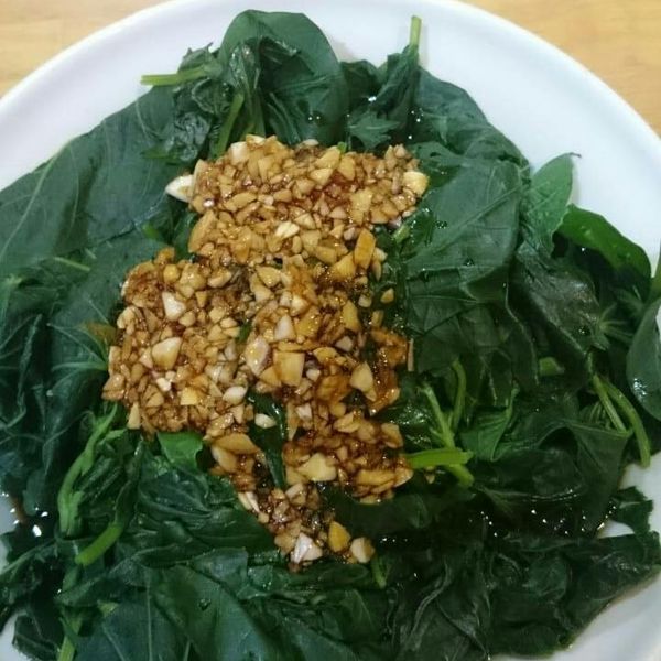 [綠色蔬菜]蒜香地瓜葉：Whitney Chen 一起做